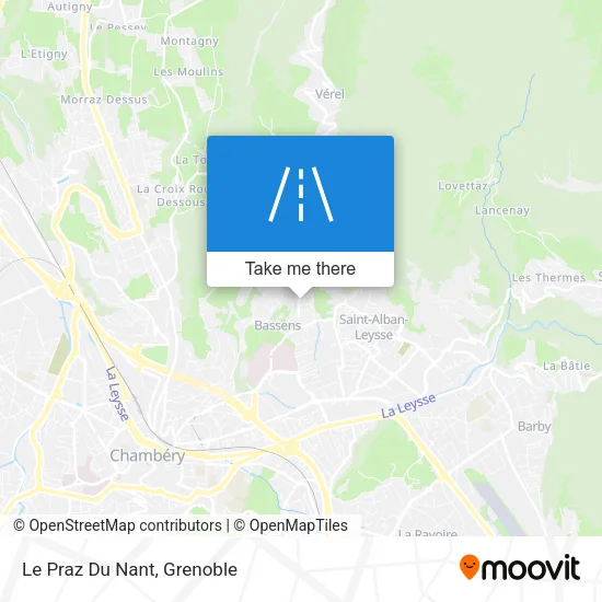 Le Praz Du Nant map