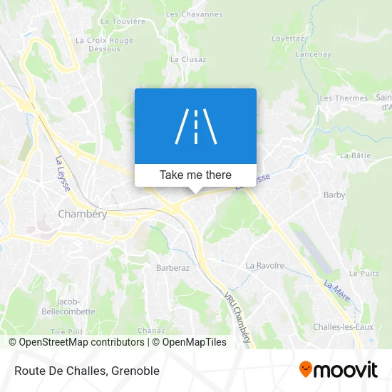 Route De Challes map