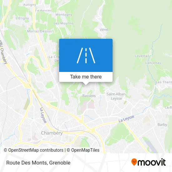 Route Des Monts map