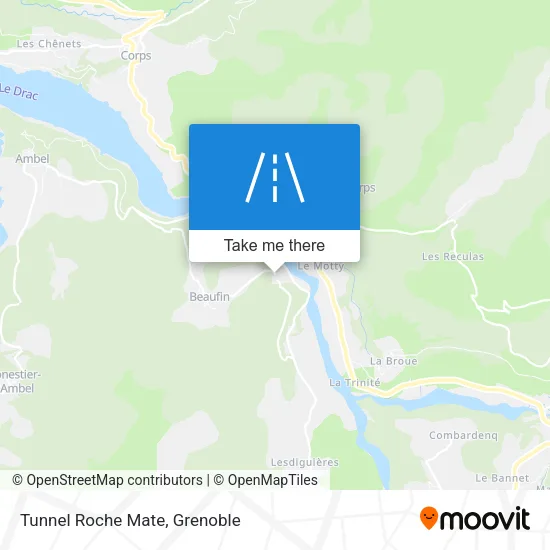 Tunnel Roche Mate map