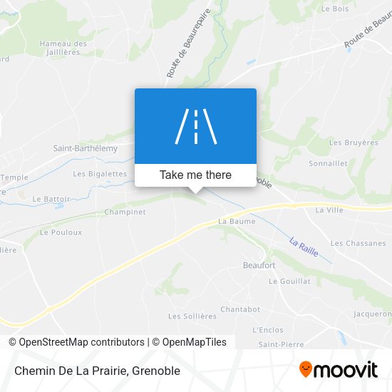 Chemin De La Prairie map