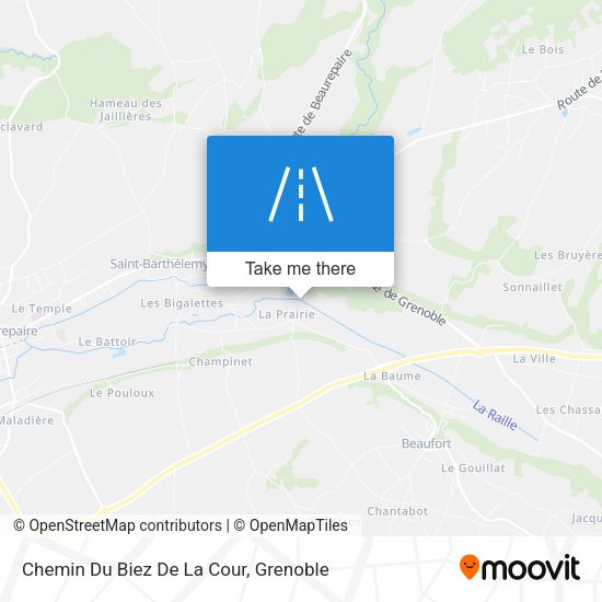 Chemin Du Biez De La Cour map