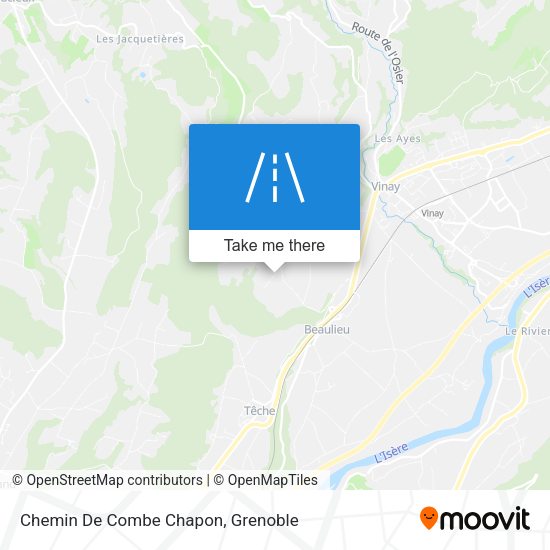Chemin De Combe Chapon map
