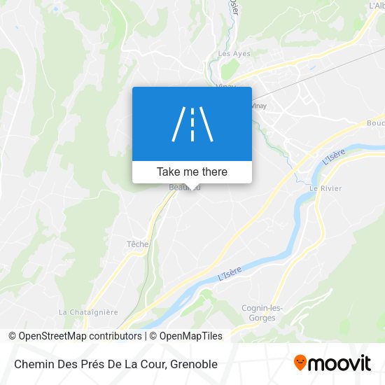 Chemin Des Prés De La Cour map