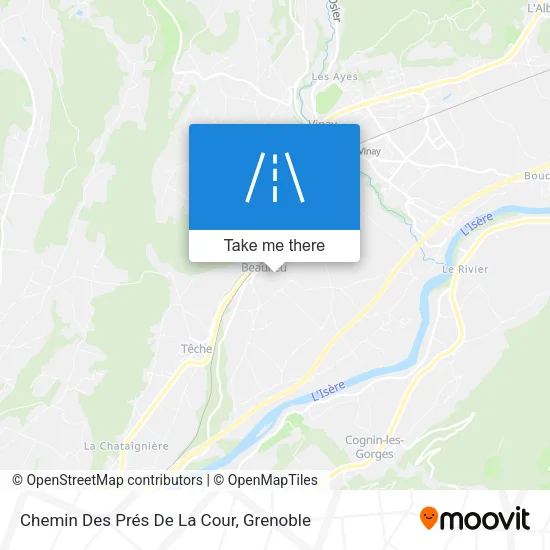 Chemin Des Prés De La Cour map