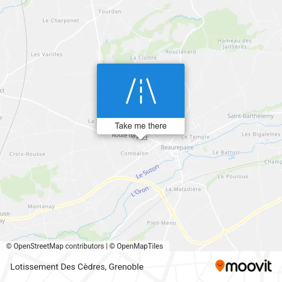 Lotissement Des Cèdres map