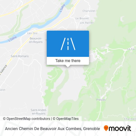 Ancien Chemin De Beauvoir Aux Combes map