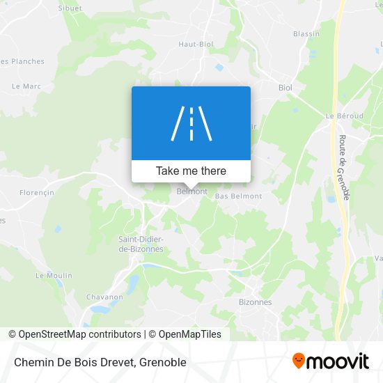 Chemin De Bois Drevet map