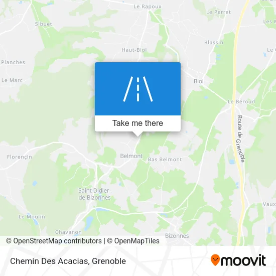 Chemin Des Acacias map