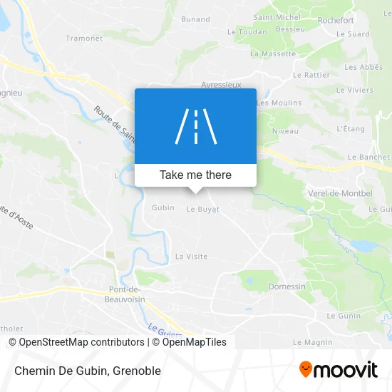 Chemin De Gubin map