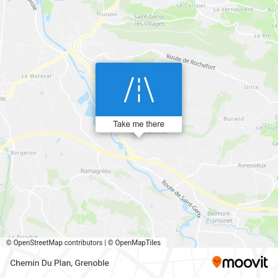 Chemin Du Plan map