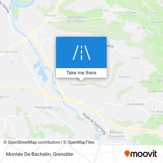 Montée De Bachelin map