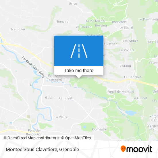 Montée Sous Clavetière map