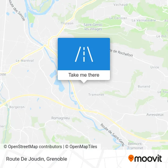Route De Joudin map