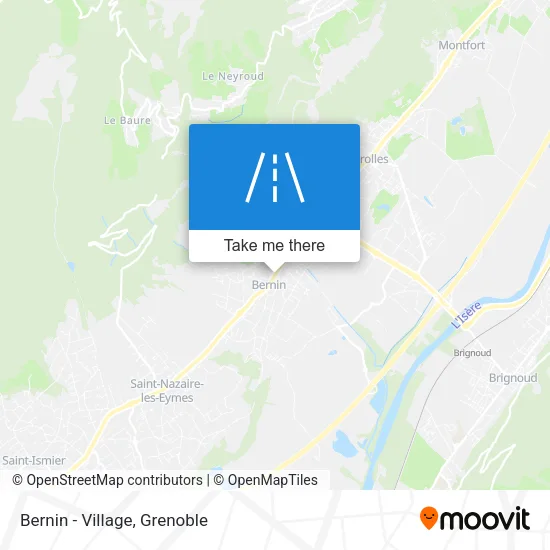 Bernin - Village map