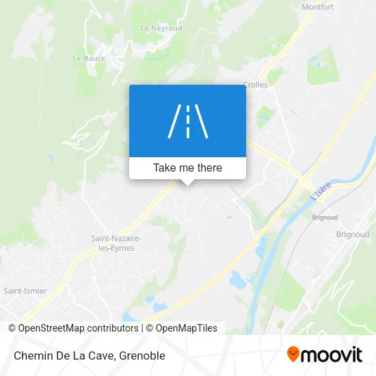 Chemin De La Cave map