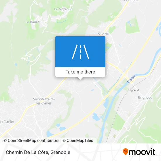 Chemin De La Côte map
