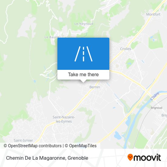 Chemin De La Magaronne map