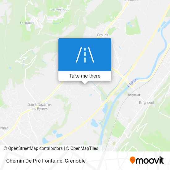 Chemin De Pré Fontaine map