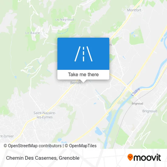 Chemin Des Casernes map