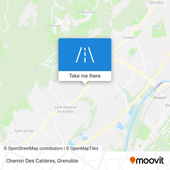 Chemin Des Catières map