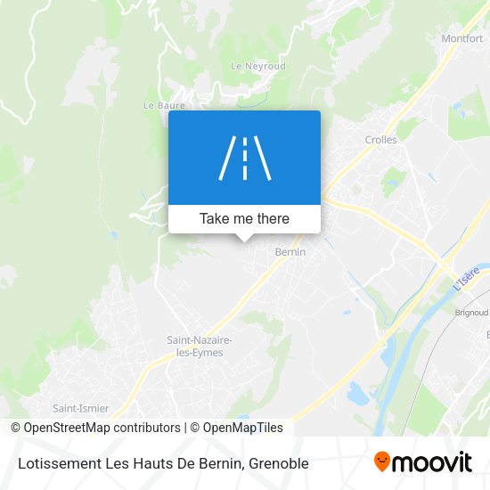 Lotissement Les Hauts De Bernin map