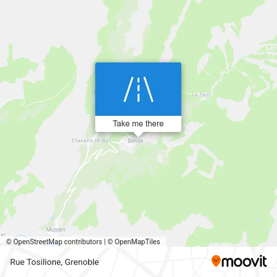 Rue Tosilione map