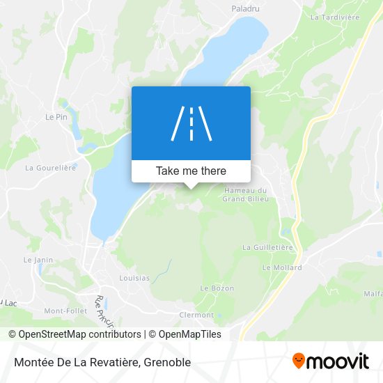 Montée De La Revatière map