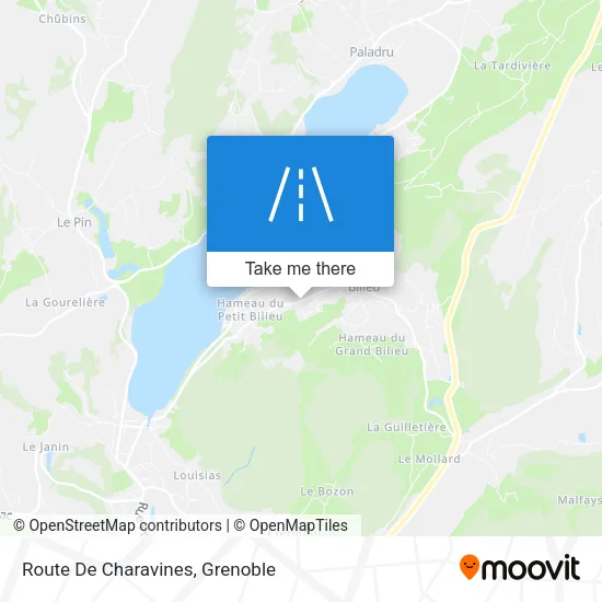 Route De Charavines map