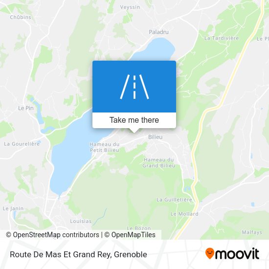 Route De Mas Et Grand Rey map