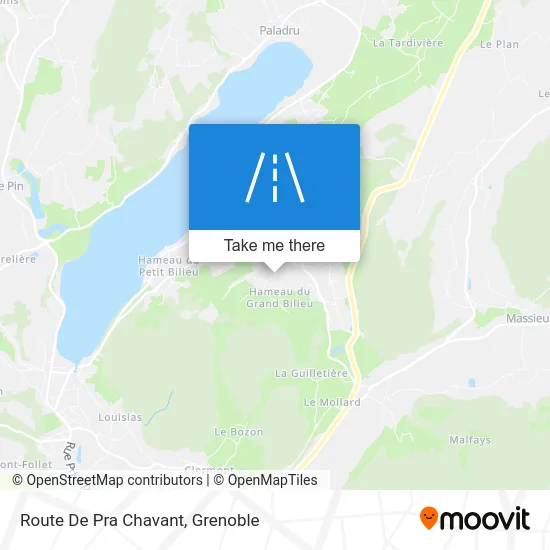 Route De Pra Chavant map