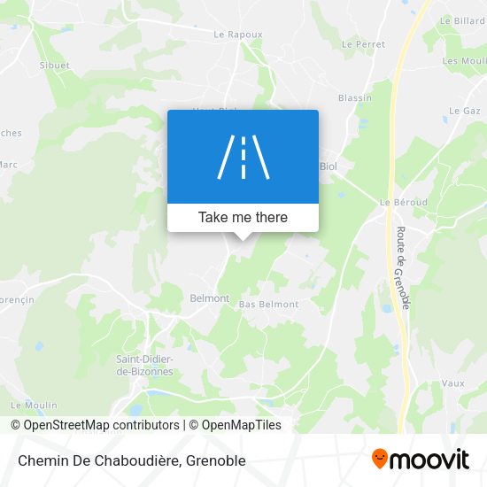 Chemin De Chaboudière map