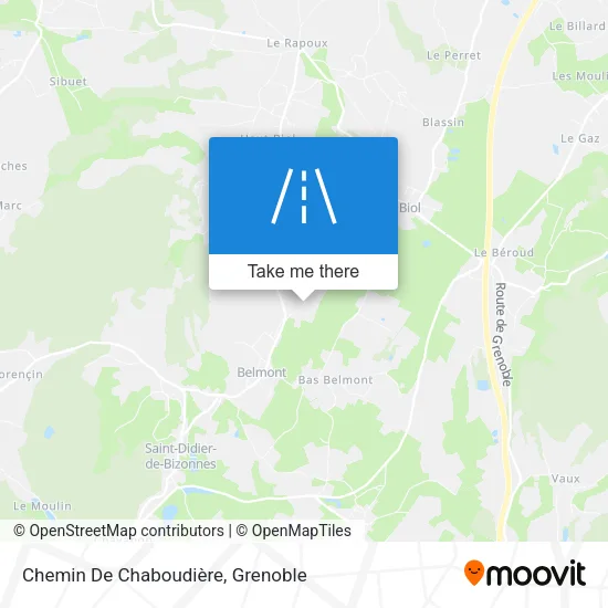 Chemin De Chaboudière map