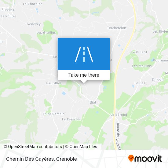 Chemin Des Gayères map
