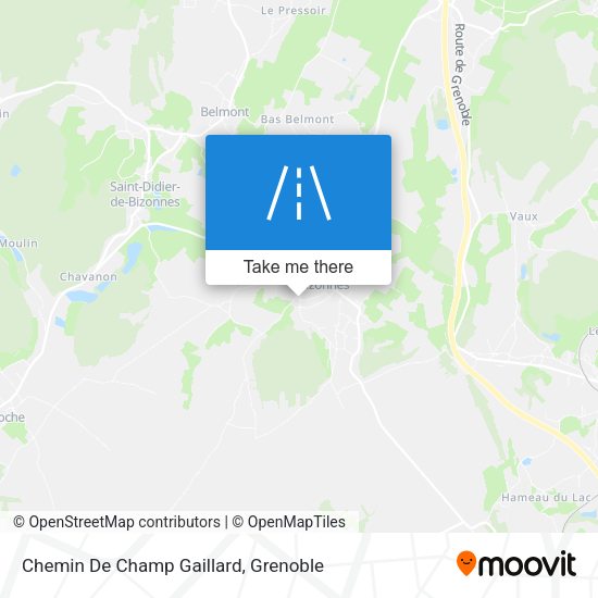 Chemin De Champ Gaillard map