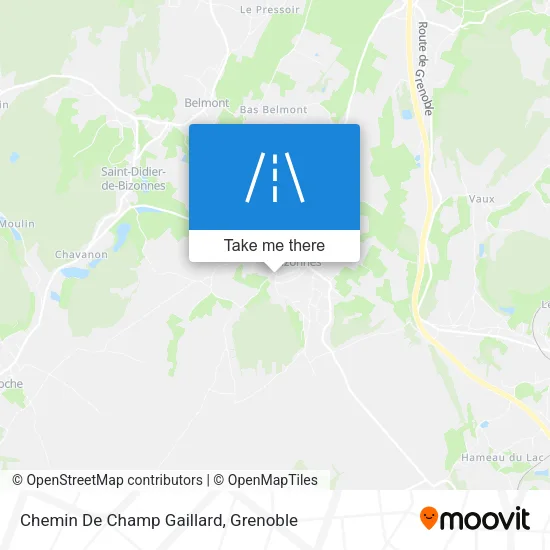 Chemin De Champ Gaillard map