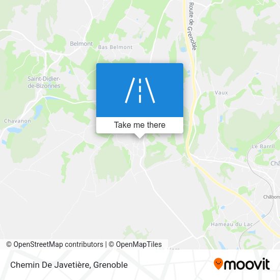 Chemin De Javetière map