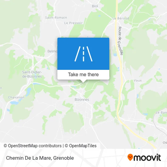 Chemin De La Mare map