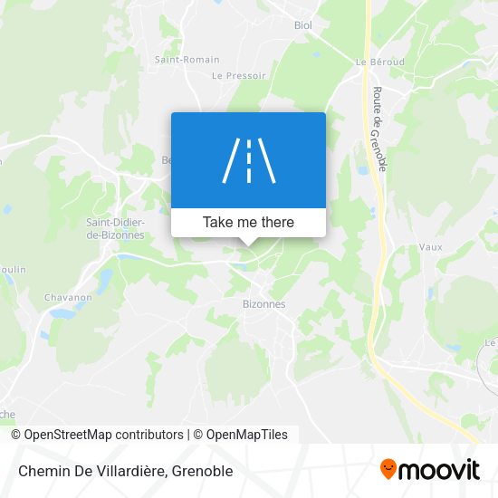 Chemin De Villardière map