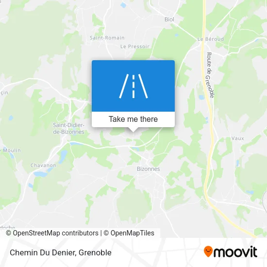Chemin Du Denier map