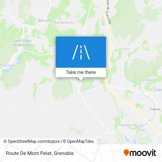 Route De Mont Pelat map