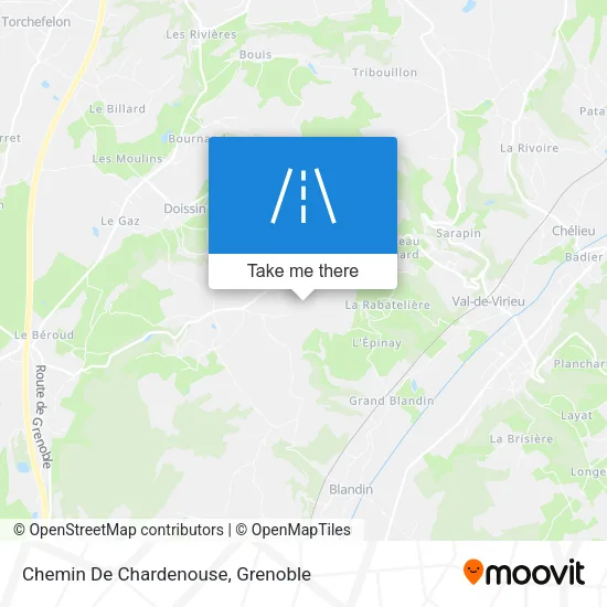 Chemin De Chardenouse map