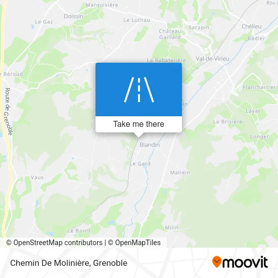 Chemin De Molinière map