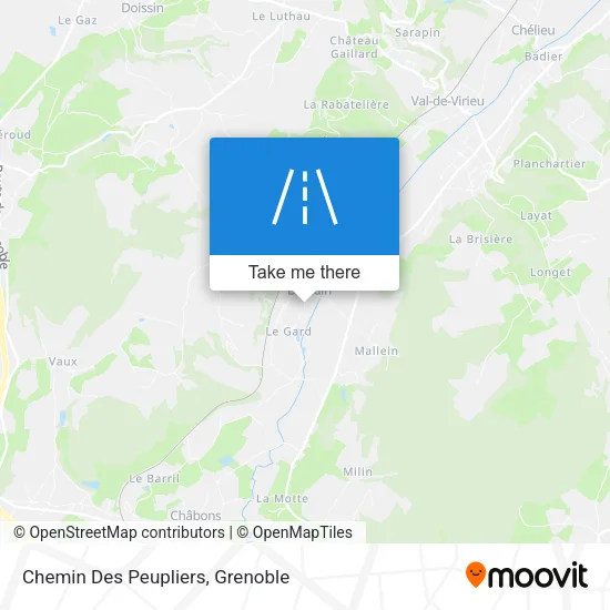 Chemin Des Peupliers map