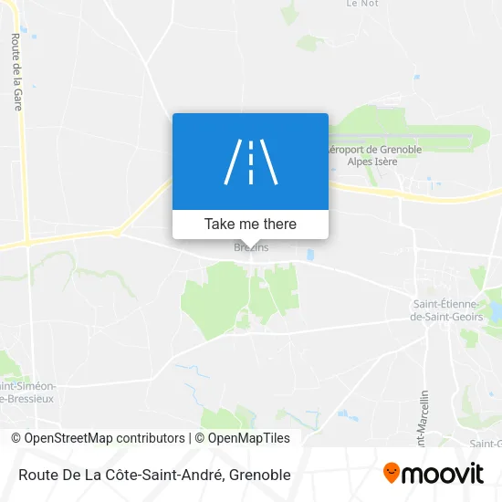 Route De La Côte-Saint-André map