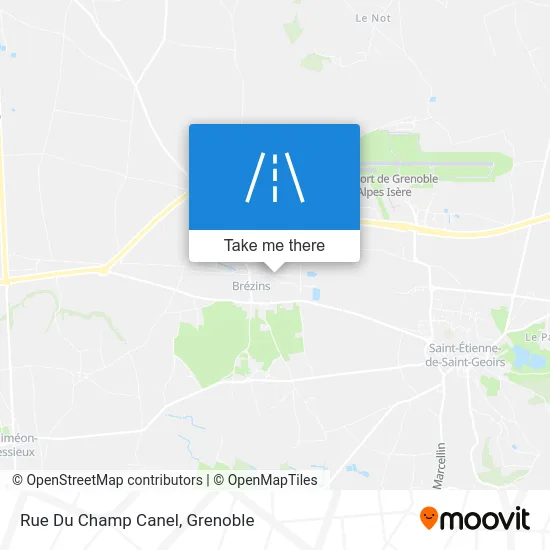 Rue Du Champ Canel map