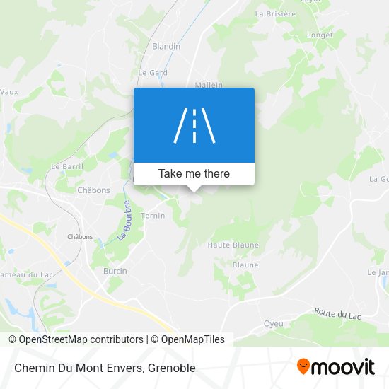 Chemin Du Mont Envers map
