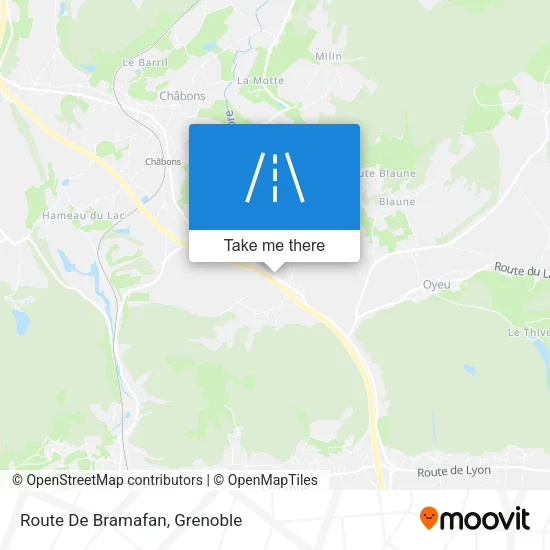 Route De Bramafan map