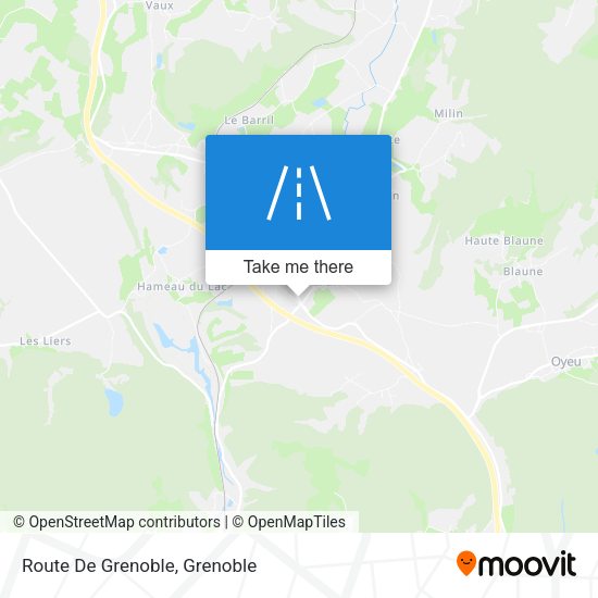 Route De Grenoble map