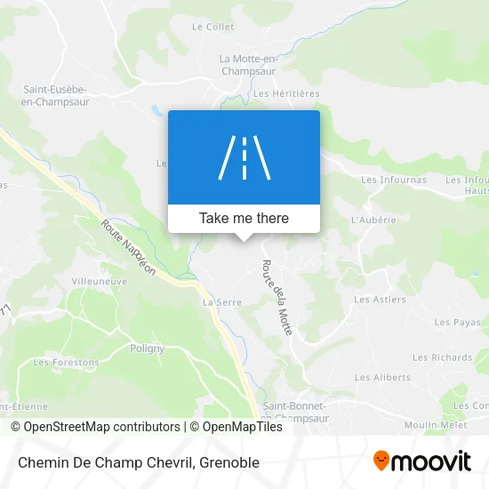 Chemin De Champ Chevril map
